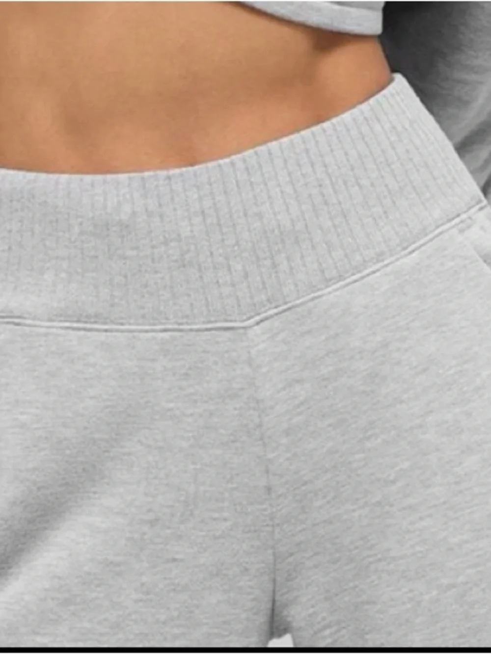 ALO Yoga serenity Heather gray flare Pants